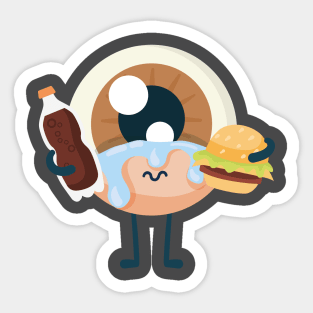 eyeball crying Sticker